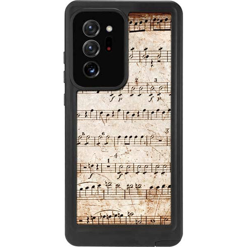 Antique Notes Galaxy Note20 Ultra 5G Waterproof Case